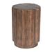 Dakota Fields Digrazia Cement Round Outdoor Side & End Table, Modern Accent Table, Housewarming Gifts, in Brown | 18 H x 13 W x 13 D in | Wayfair