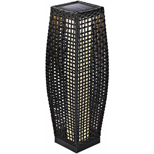 Monzana Solarleuchte led Solar Rattan Warmweiß Gartenleuchte Solarlampe Gartenlampe Außenleuchte