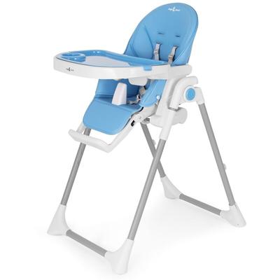Kinderstuhl taneli Babystuhl Kinder Hochstuhl Verstellbar Klappbar inkl. Spielebogen - Blau Image