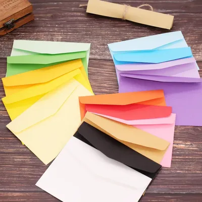 Enveloppe de couleur en papier Kraft créatif 16x11CM (10 pièces/lot)