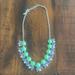 J. Crew Jewelry | J.Crew Gem Statement Necklace | Color: Green/Purple | Size: Os