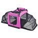 Pink 'Hounda Accordion' Metal Framed Soft-Folding Collapsible Expandable Dog Crate, 19.3" L X 13.4" W X 13.4" H, X-Small
