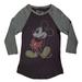 Disney Tops | Disney Mickey Mouse Baseball Tee | Color: Gray/Red | Size: M