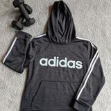 Adidas Shirts & Tops | Adidas Boys M 10/12 Hoodie Sweatshirt | Color: Black/Gray | Size: Mb