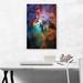 ARTCANVAS Hubble Telescope Lagoon Nebula - Wrapped Canvas Photograph Print Canvas in Blue/Green/Orange | 18 H x 12 W x 0.75 D in | Wayfair