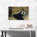ARTCANVAS Woman w/ Fans 1873 by Edouard Manet - Wrapped Canvas Painting Print Canvas, Wood in Black/Brown/Gray | 18 H x 26 W x 0.75 D in | Wayfair