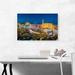 ARTCANVAS Las Vegas City Strip at Night Blue Sky - Wrapped Canvas Photograph Print Canvas, Wood in Blue/Yellow | 18 H x 26 W x 1.5 D in | Wayfair