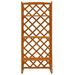 Gracie Oaks Plant Rack Plant Stand w/ Trellis Flower Pot Stand Solid Firwood Wood in Orange | 55.1 H x 23.6 W x 11.8 D in | Wayfair