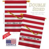Breeze Decor 1st. American Navy Jack 2-Sided Polyester 40 x 28 in. House Flag in Gray/Red | 40 H x 28 W in | Wayfair
