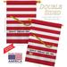 Breeze Decor 1st. American Navy Jack 2-Sided Polyester 40 x 28 in. House Flag in Gray/Red | 40 H x 28 W in | Wayfair