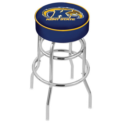 Holland Bar Stool NCAA Swivel Counter and Bar Stool Upholstered/Metal in Gray, Size 25.0 H x 18.0 W x 18.0 D in | Wayfair L7C125KentSt