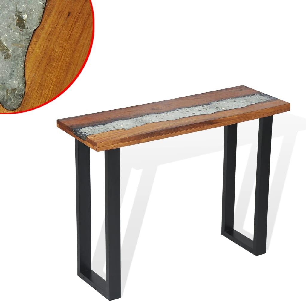 vidaXL Konsolentisch Teak 100 x 35 x 75 cm Image