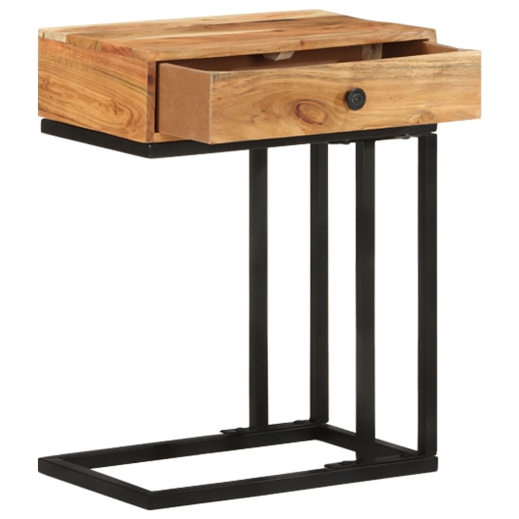 vidaXL Beistelltisch U-Form 45x30x61 cm Akazie Massivholz Image