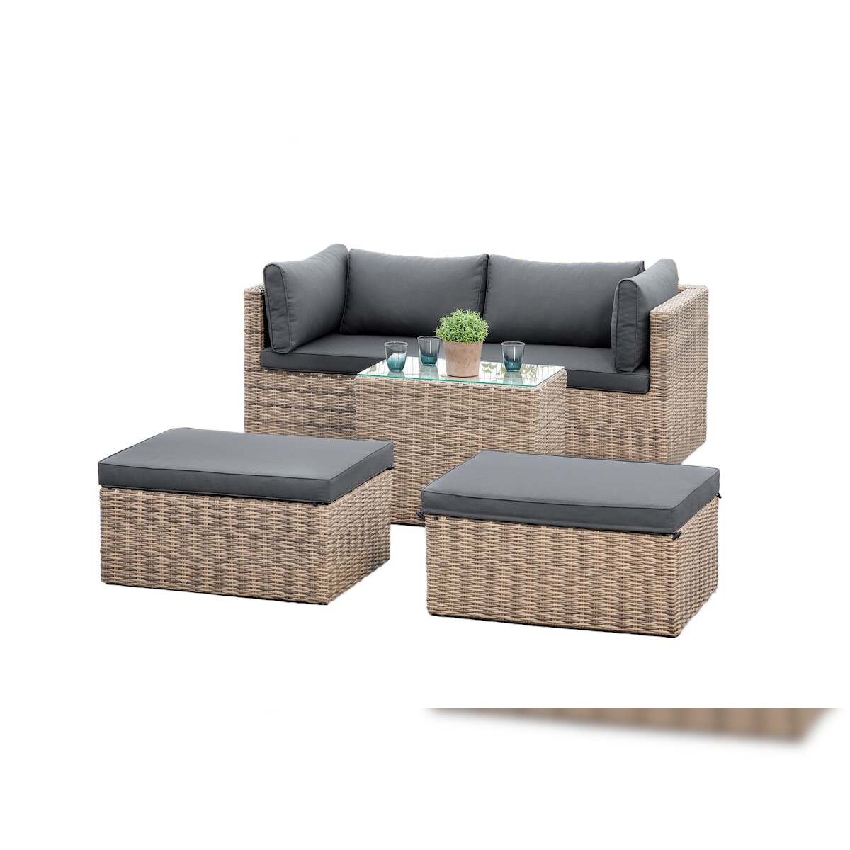 Merxx Licosa Multifunktionsset, Kunstoffgeflecht/Aluminium Image