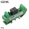 Carte relais GEYA Din Rail 1 canal 5V 12V 24V 48V 110V 230V Module relais avec Interface relais