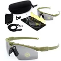 Lunettes de soleil polarisées tactiques pour la chasse en plein air Paintball Airsoft Protection