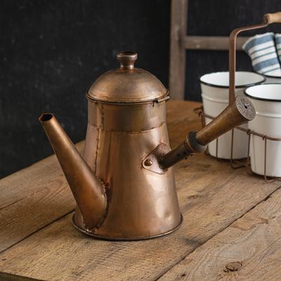 Copper Finish Coffee Pot with Handle - CTW Home Co...
