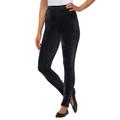 Plus Size Women's Velour Legging by Woman Within in Black (Size 2X)