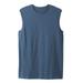 Men's Big & Tall Shrink-Less™ Lightweight Muscle T-Shirt by KingSize in Heather Slate Blue (Size 5XL)