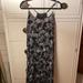 Jessica Simpson Dresses | Flower Maxi Dress | Color: Black/Cream | Size: M