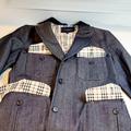 Burberry Jackets & Coats | Burberry Denim Blazer Jacket | Color: Blue | Size: M