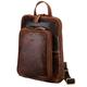 Corno d´Oro BP817 Leather Women's Backpack with Multiple Compartments I Women's Leather Backpack for 14 Inch Laptop I Vintage Daypack Daypack Brown