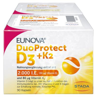 Eunova - DuoProtect D3+K2 2.000 I.E./80 μg Kps.Kombi Vitamine