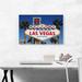 ARTCANVAS Welcome to Las Vegas Sign - Wrapped Canvas Photograph Print Canvas in Blue/Brown/Gray | 18 H x 26 W x 1.5 D in | Wayfair