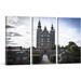 ARTCANVAS Rosenborg Castle Copenhagen Denmark - 3 Piece Wrapped Canvas Photograph Print Set Metal in Blue | 40 H x 60 W x 0.75 D in | Wayfair