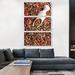 ARTCANVAS Pepper w/ Wooden Scoop Diner Restaurant Decor - 3 Piece Wrapped Canvas Photograph Print Set Metal in Red | 60 H x 40 W x 1.5 D in | Wayfair