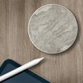 CounterArt Absorbent Stone Beverage Coasters - Set Of 4 - Grey Marble Stoneware | 0.5 H x 5 D in | Wayfair 208-00015