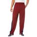 Men's Big & Tall Power Wicking Pants By KS Sport™ by KS Sport in Dark Burgundy Navy (Size 7XL)