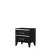 Everly Quinn 2 - Drawer Nightstand Wood in Black | 23 H x 23 W x 16 D in | Wayfair 371B8FA5F0A649D48590B60C012AEB9A