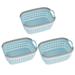 Rebrilliant Rattan Plastic Weave Basket, Storage Bins Organizer For Closet, Shelf, Kitchen, Pantry & Bathroom - Ideal For Makeup, Cosmetics | Wayfair