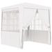 Arlmont & Co. Craigville Party Tent Outdoor Canopy Tent Professional Patio Gazebo w/ Sidewalls /Soft-top in White | Wayfair