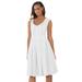 Plus Size Women's Cotton Denim Dress by Jessica London in White (Size 18)