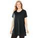 Plus Size Women's Easy Maxi Tunic by Woman Within in Black (Size 30/32)