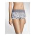 Plus Size Women's Cotton Dream Boyshort With Lace by Maidenform in Grey (Size 5)