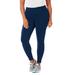 Plus Size Women's Knit Legging by Catherines in Navy (Size 5XWP)