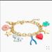 J. Crew Jewelry | (2 For $50)J.Crew Lucky & Mixed Charms Bracelet | Color: Blue/Gold | Size: Os