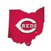 Cincinnati Reds 12" Logo State Sign