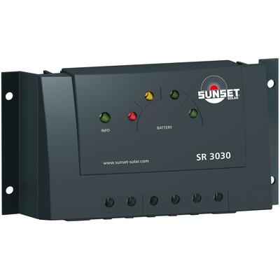 Sunset Solarladegerät SR 3030, 30000 mA, (1 St.), 30A schwarz Ladegeräte Batterien, Akkus Strom Spielkonsolen