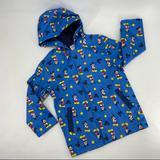 Disney Jackets & Coats | Boys Girls Mickey Mouse Blue Raincoat Hood Snap Front | Color: Blue/Yellow | Size: 5b
