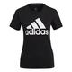adidas Damen Essentials Logo Langarm T-Shirt, Black/White, XL