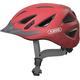 ABUS Urban-I 3.0 City Helmet - Modern Bicycle Helmet with Tail Light for City Traffic - for Women and Men - Red, Size M
