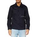 G-STAR RAW Men's Naval Overshirt Cotton Lightweight Jacket, Mazarine Blue C519-4213, L