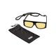 Urban Classics Unisex Sunglasses Raja with Strap Sonnenbrille, Black/Yellow, one Size