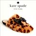 Kate Spade Shoes | Kate Spadejocelyn Faux Fur Slippers Size 7 Nwt | Color: Gold/Red | Size: 7