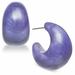 Kate Spade New York Jewelry | Kate Spade New York Silver Tone Wide Resin Earring | Color: Purple | Size: Os