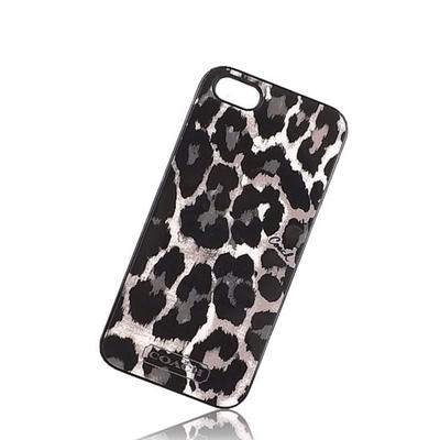 Coach Accessories | Coach Leopard Print Iphone 5 Phone Case | Color: Black | Size: Iphone 5